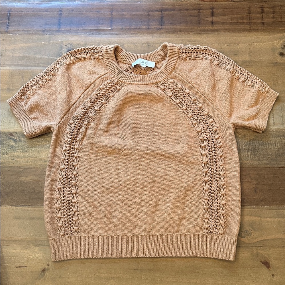 LOFT Camel Knit Sweater